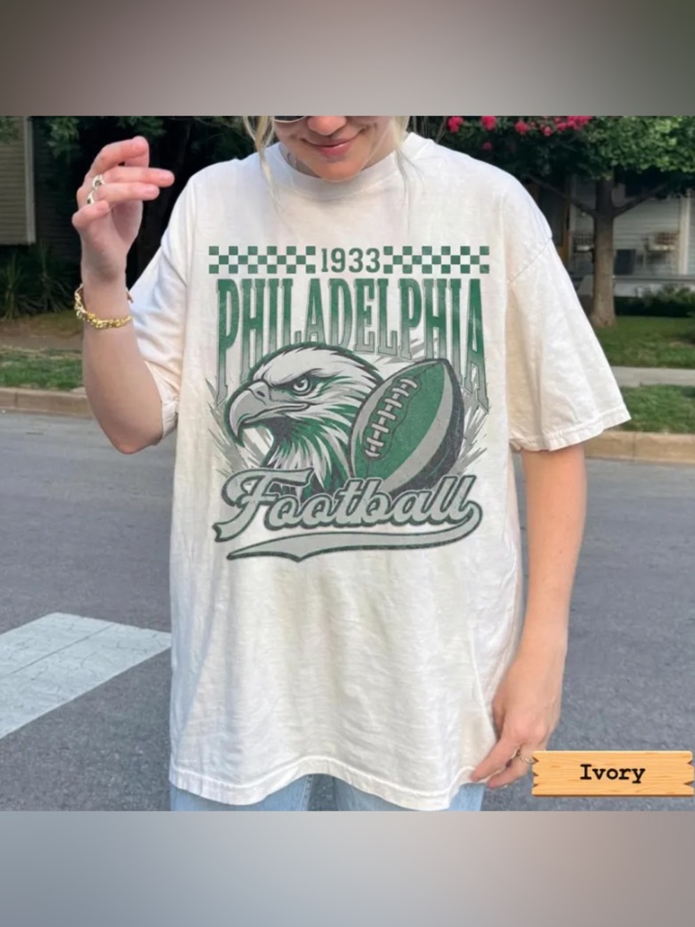 Philadelphia Football Sunday Graphic Tee, Old School Philly Game Day Comfort Tee